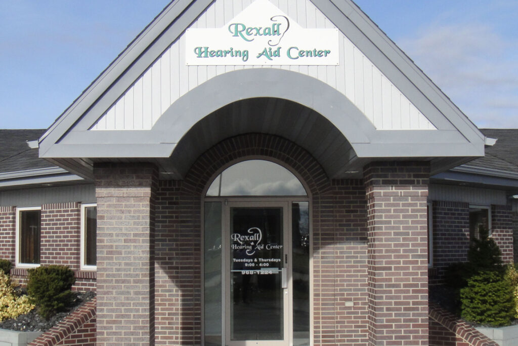 front entrance to Rexall Hearing Aid Center in Kimberly